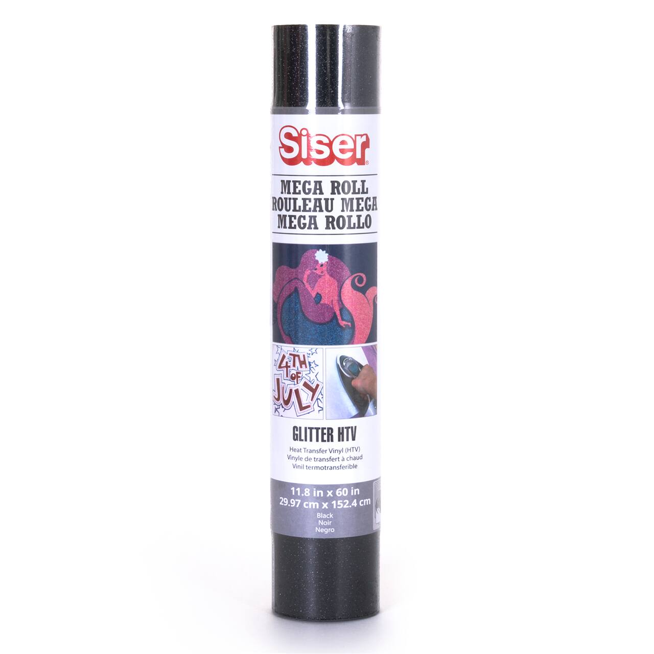 6 Pack: Siser® Glitter Heat Transfer Vinyl Mega Roll